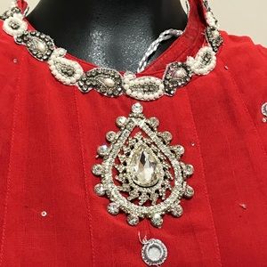 3 piece Red Pakistani dress ❤️